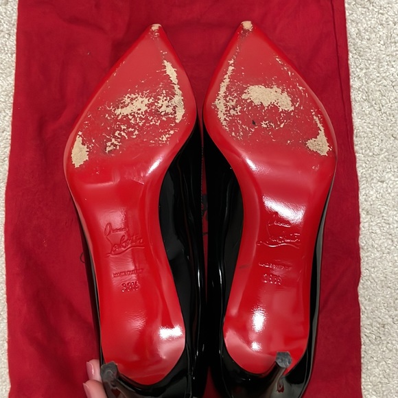 Christian Louboutin Patent Black Pumps - Picture 3 of 9